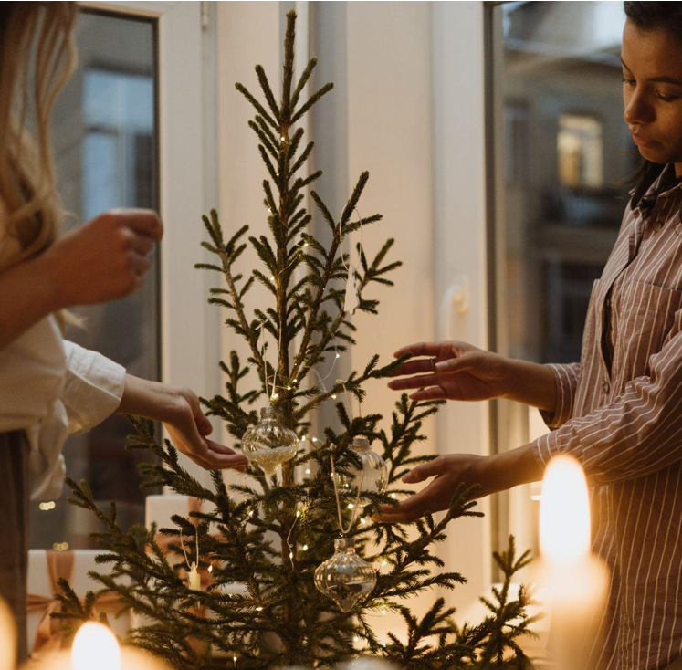 How to Create a Festive Atmosphere with Garland Christmas, Slim Flocked Christmas Tree